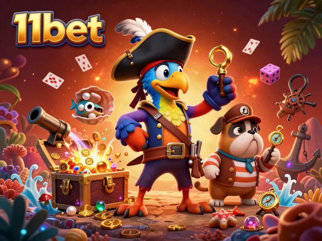 Engage in thrilling gameplay at 11bet with vibrant characters and dynamic casino elements.