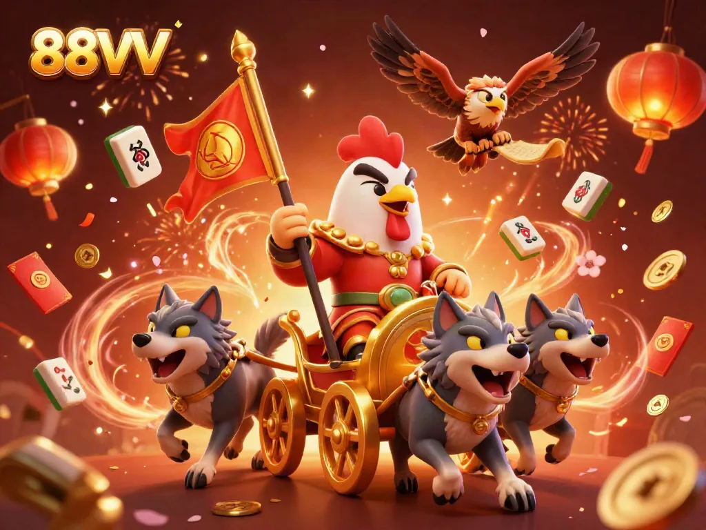Engage with the vibrant 88VV casino experience, featuring characters in a lively gaming scene.
