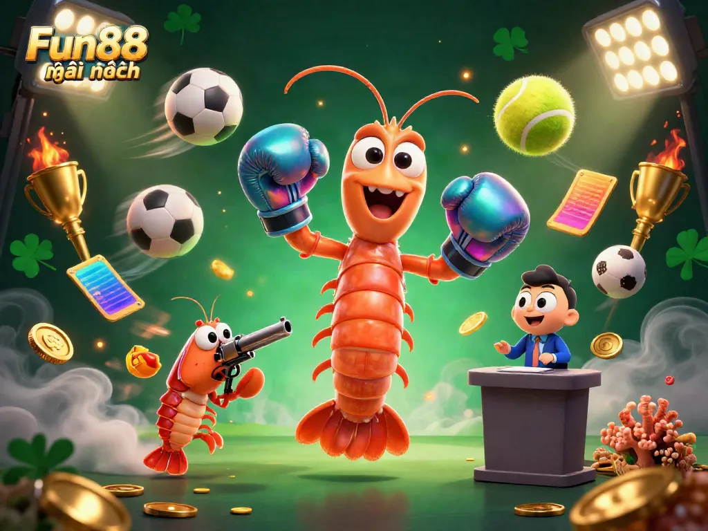 Engage in thrilling sports action with Fun88 mới nhất featuring vibrant 3D characters and elements.