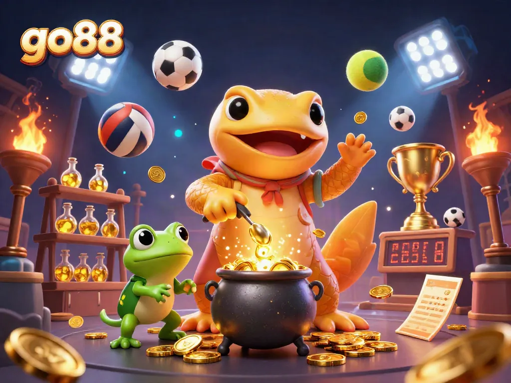 Experience the excitement at go88 with dynamic games and golden rewards against a magical backdrop.