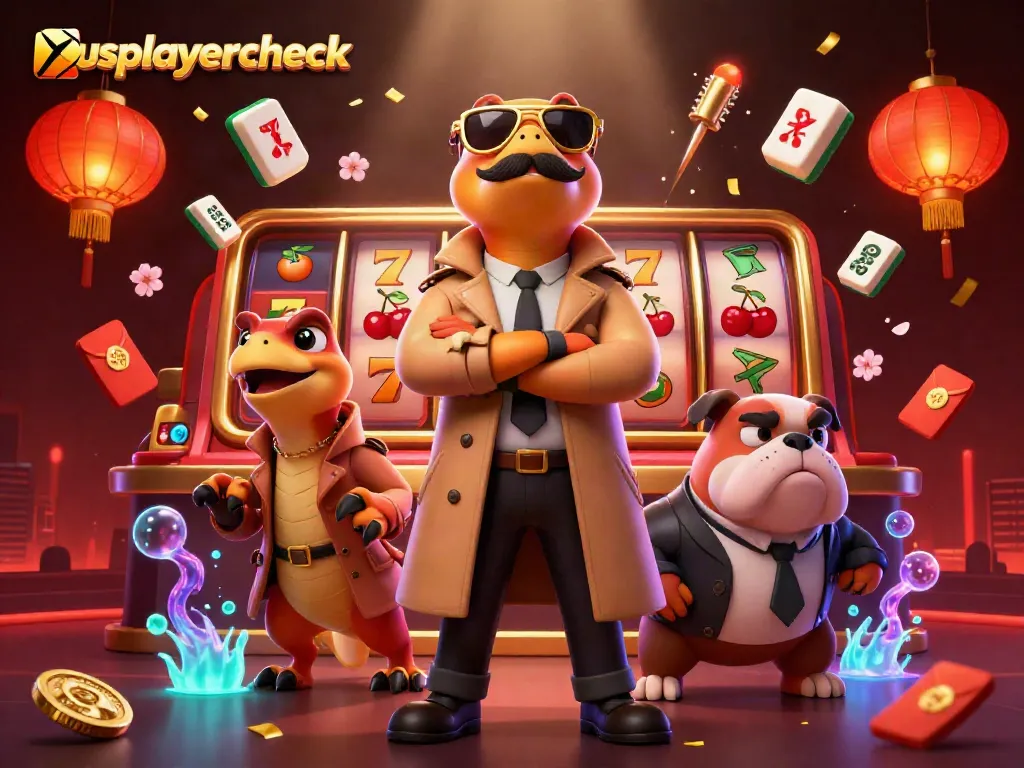 No deposit bonus exploration at usplayercheck with lively 3D cartoon raptors and casino elements.