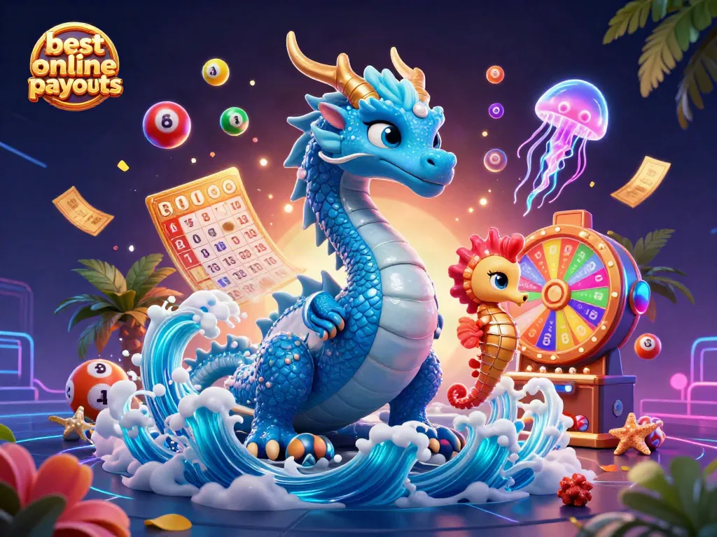 Experience the best online casino payouts with vibrant jackpot-themed scenes featuring dynamic lucky charms.