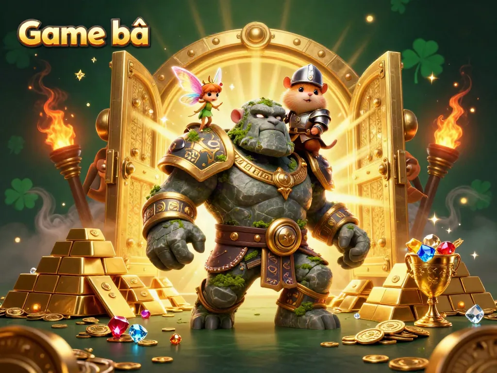 Experience the excitement of Game bài with vibrant 3D characters and rich, engaging scenes.