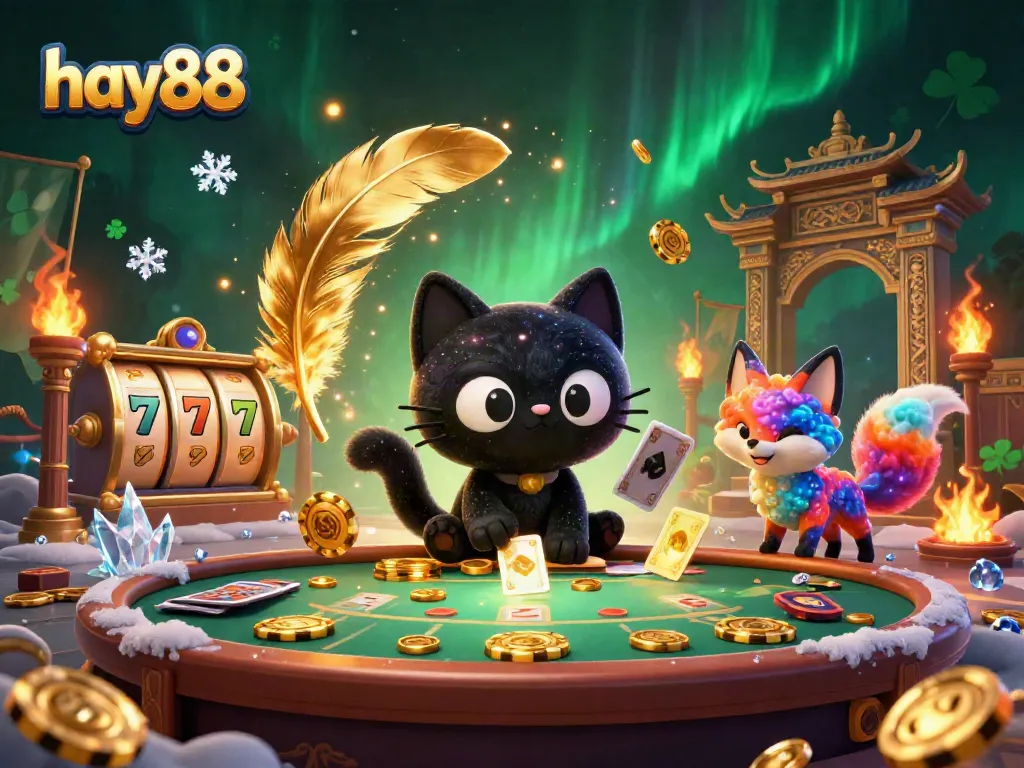 Experience the thrilling cosmic casino with hay88's vibrant characters and dynamic game elements.