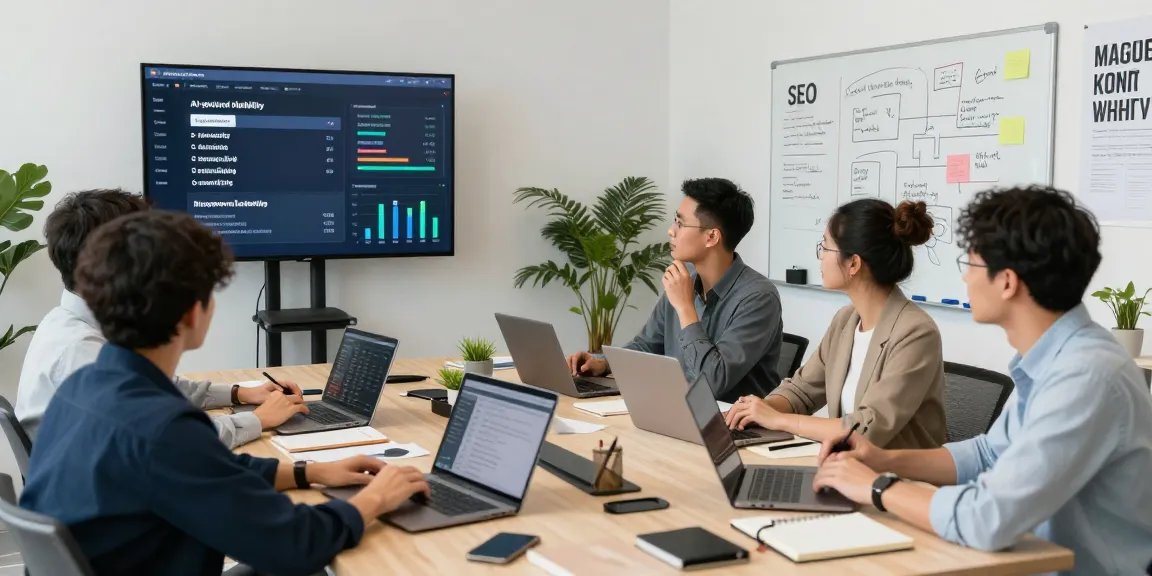 SEO Agency Harare team collaborating in a modern office to enhance AI search visibility.